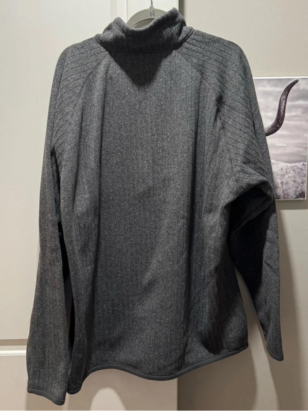 Patagonia Gray Fleece Sweater 1/4-Zip Size XXL. New with tags - Picture 6 of 6
